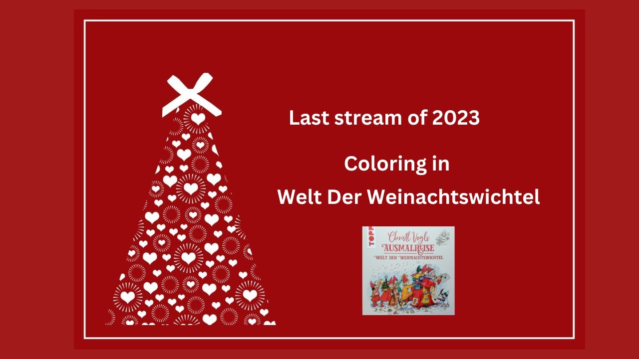 Coloring in Welt der Weihnachtswichtel by Christl Vogls #adultcoloringchannel