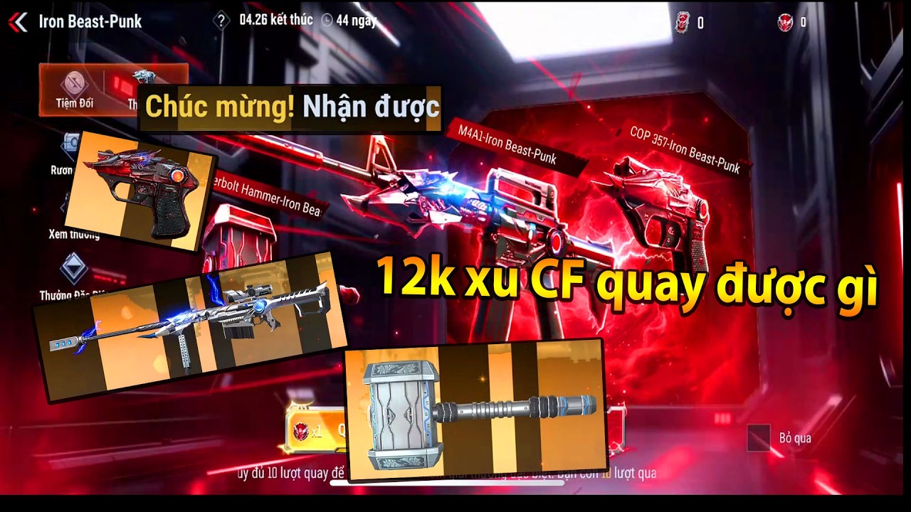 CF Legends : 12K Xu cf qauy hòm Iron Beast - Punk có gì ?