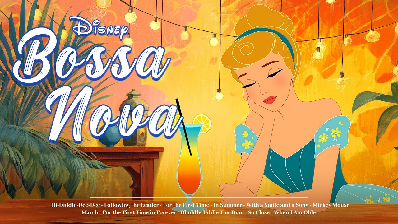 Плейлист Disney Bossa 🎶 Расслабляющая босса-нова со сладким и нежным коктейлем 🍹