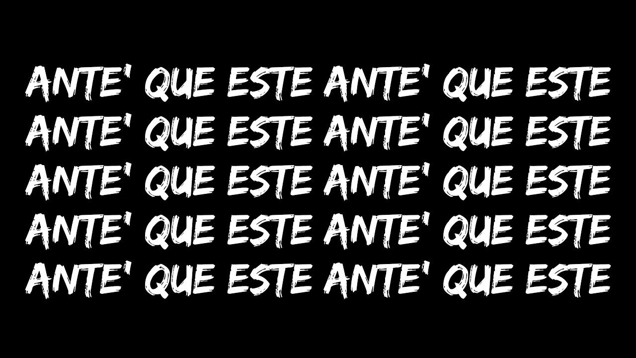 EL ALFA EL JEFE x BAD BUNNY - YO TE VOY A OLVIDAR (LETRA)