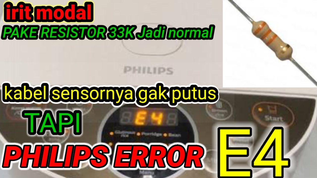 MODIFIKASI Sensor Magicjar PHILIPS HD4515 error E4