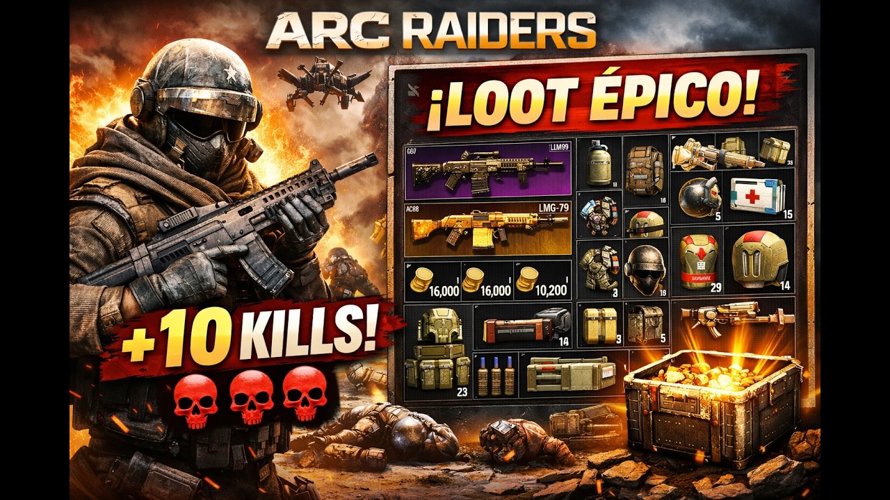 El Raid Más Salvaje de ARC Raiders 🔥 Kills por Todas Partes + Loot Brutal