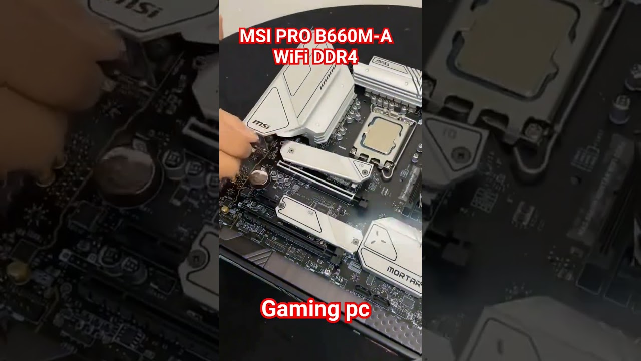 MSI PRO B660M- DDR4 Gaming Pc Install Super gaming pc #reels #gaming #gamingpc #msi #pc
