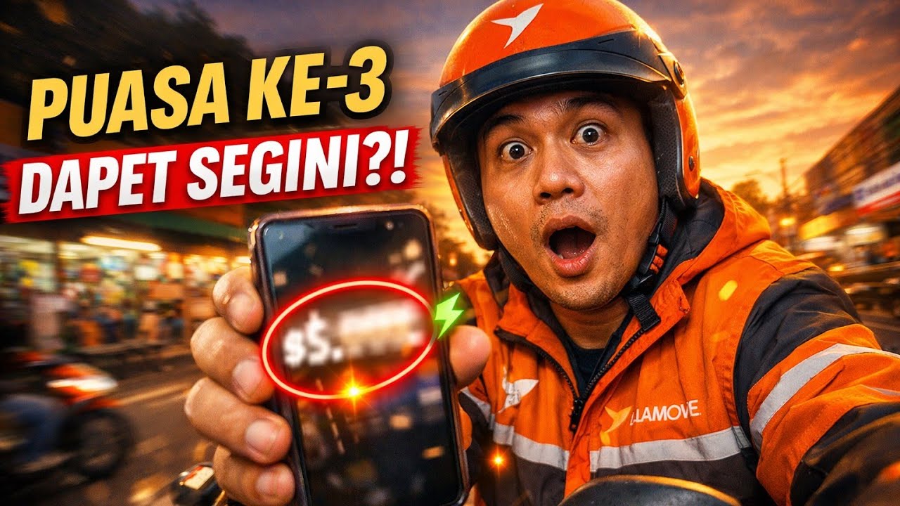 NGEBID PUASA KE 3, DAPET BERAPA? #lalamove #motovlog #ojol 