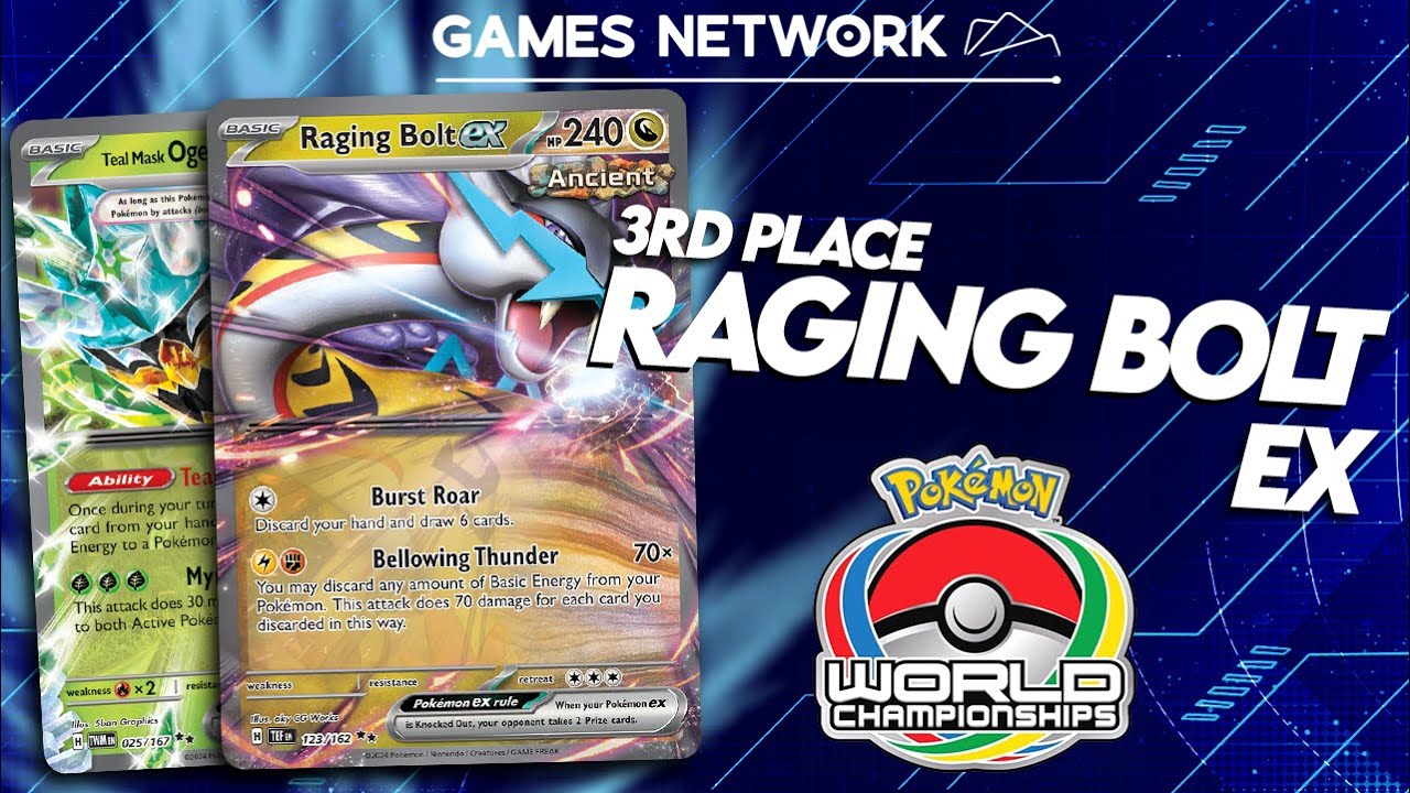 3rd Place Deck Profile: Raging Bolt ex - Pokémon World Championships (2025) 🍃