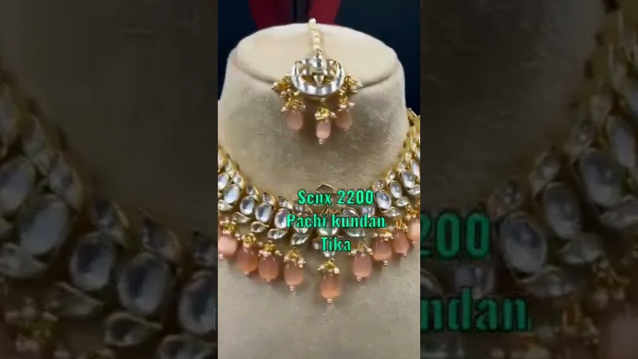 designer high quality kundan jewelry #weddingjewellery #kundan #tikaset #necklace #indianstyle