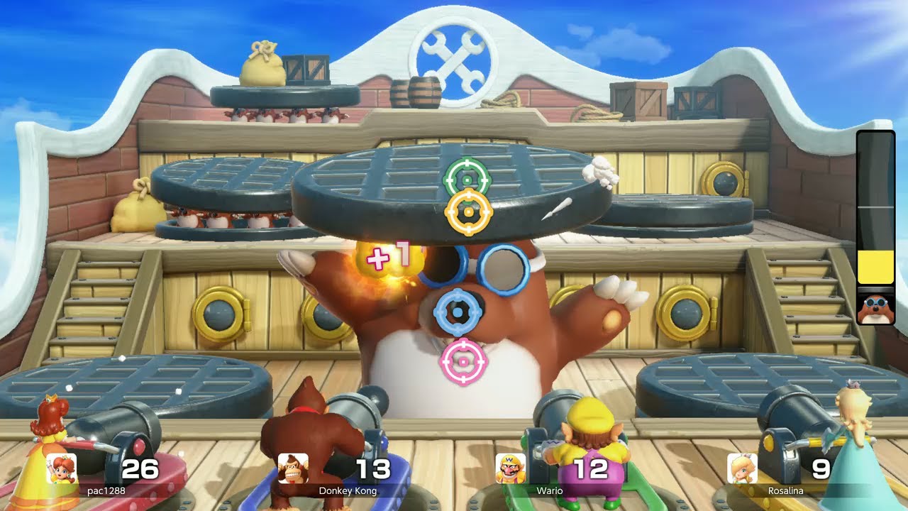 Super Mario Party Jamboree Minigame # 92 Daisy vs Donkey, Wario & Rosalina