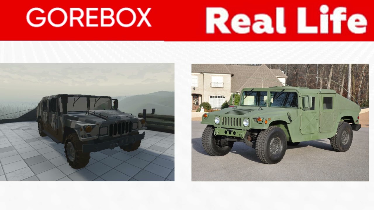 GOREBOX VS REAL LITE l Cars, objects, etc.