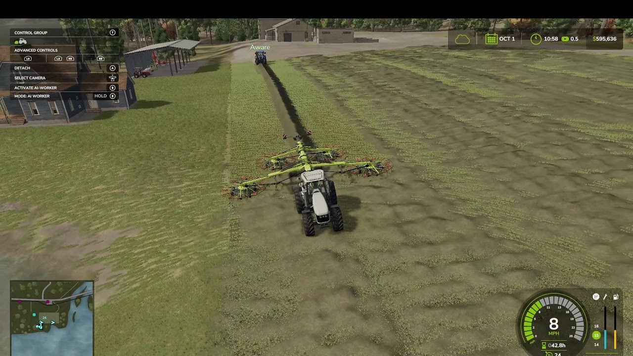 FS 25 Silverrun Forest pt.30. Baling hay to get ready for cows + new bale storage!