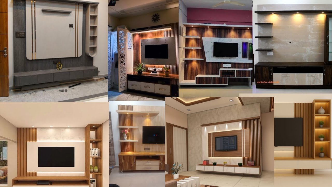 Home decoration: variety of TV stand design #usefulinformation #latestdesign 