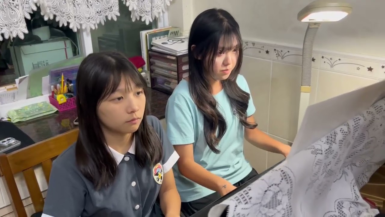 錢映汝黃怡嘉四手聯彈第5號匈牙利舞曲