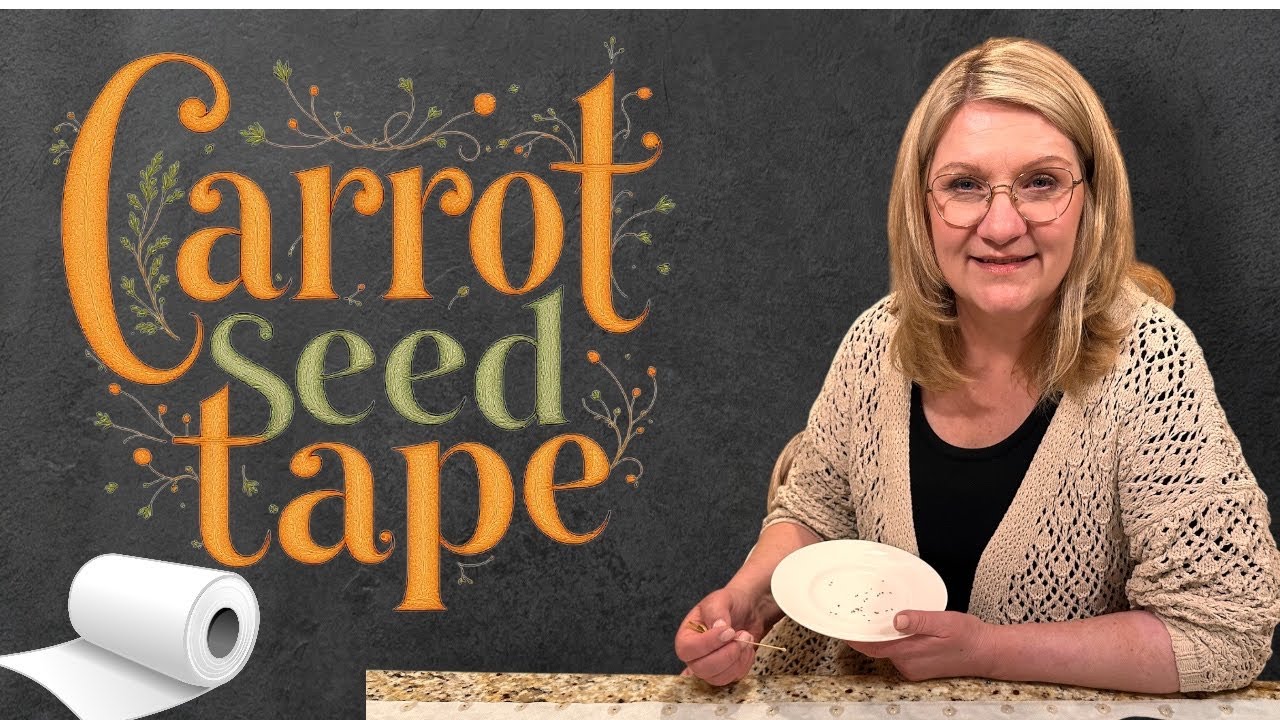 How to Make Sowing Seeds Easy~ Make Carrot Seed Tape