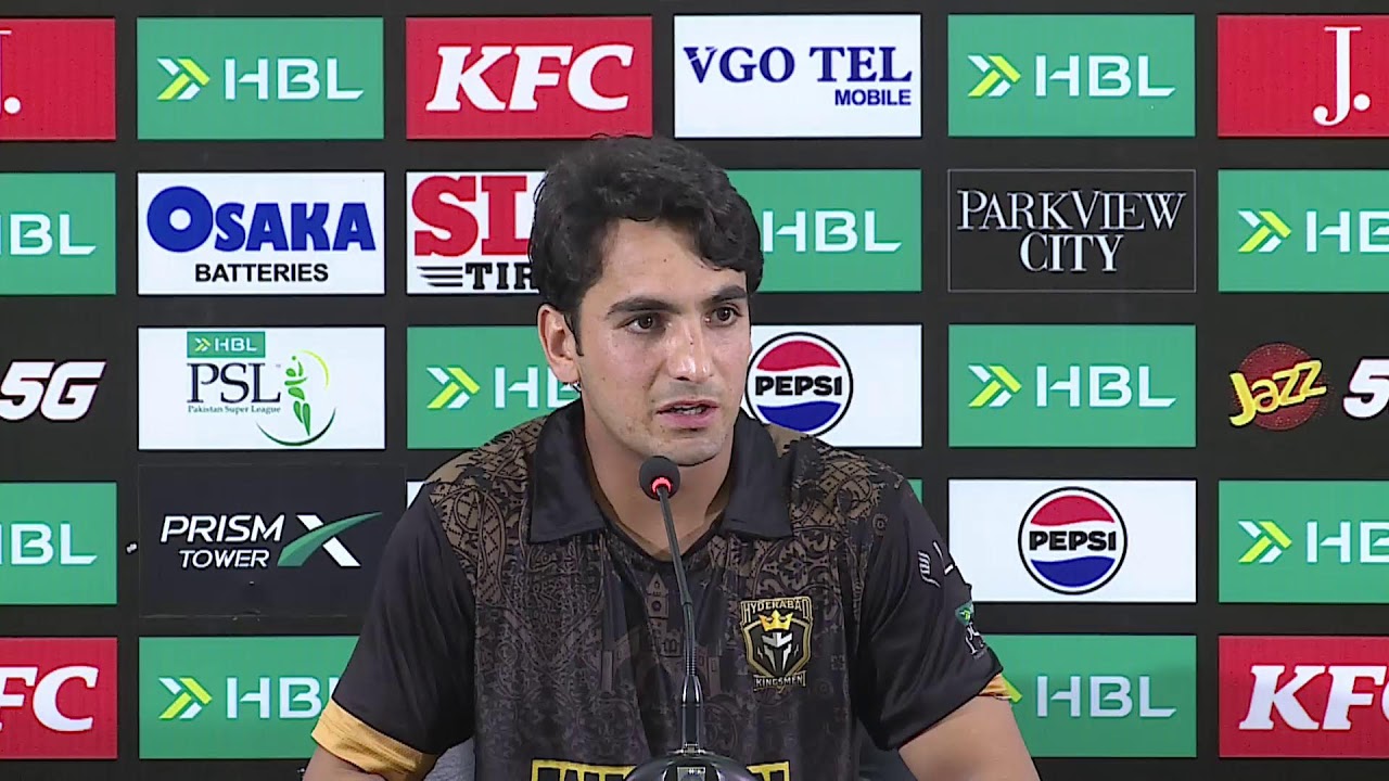 Hunain Shah Press Conference | Islamabad United vs Hyderabad Kingsmen | Eliminator 2 | PSL11 | MZB1K
