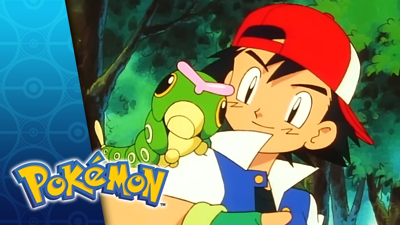 Ash Ketchum and Caterpie Become Best Friends | Pok&eacute;mon: Indigo League