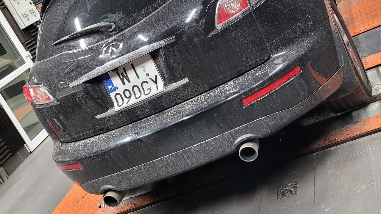 Najcichsze Auto w Coobcio Garage - Infiniti FX35 robimy more power po przez strojenie na hamowni