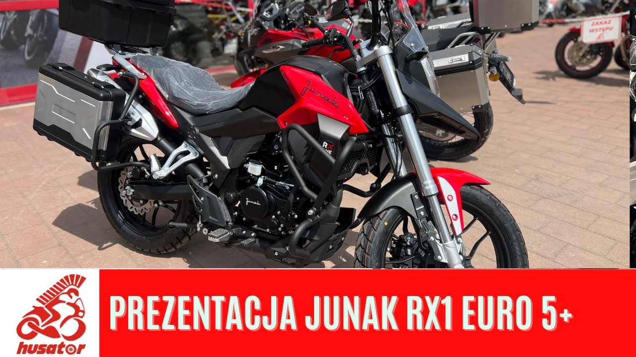 Pierwsza prezentacja Nowego Junaka RX One 125 Euro 5+ 15 KM.