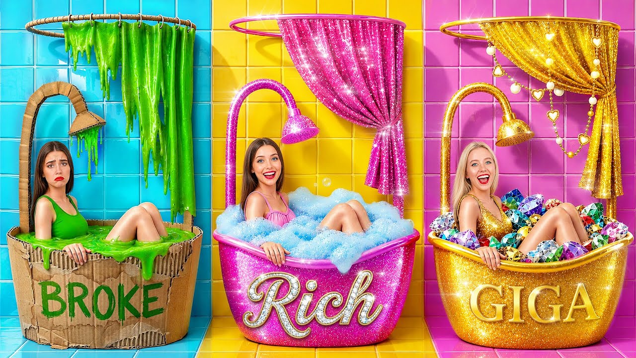 Rich vs Broke vs Giga Rich Girl Extreme Makeover | Cool Creative Hacks by Multi DO Smile