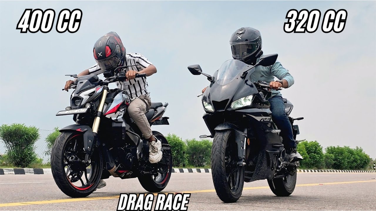 2025 Pulsar Ns400z UG vs Yamaha R3 Drag race 🔥 | 2.45 lakh vs 5.40 lakh😱