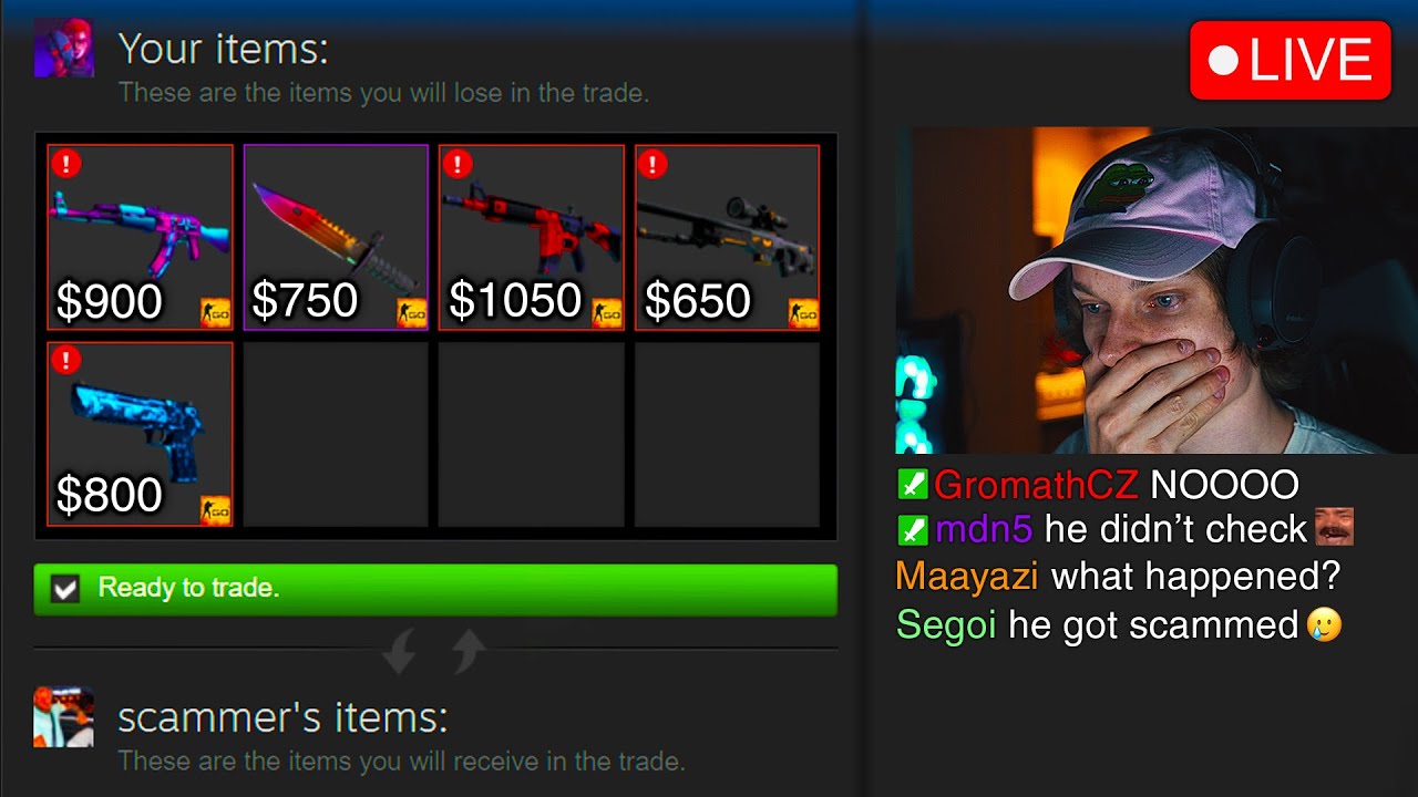I got scammed for $4500 live on stream...