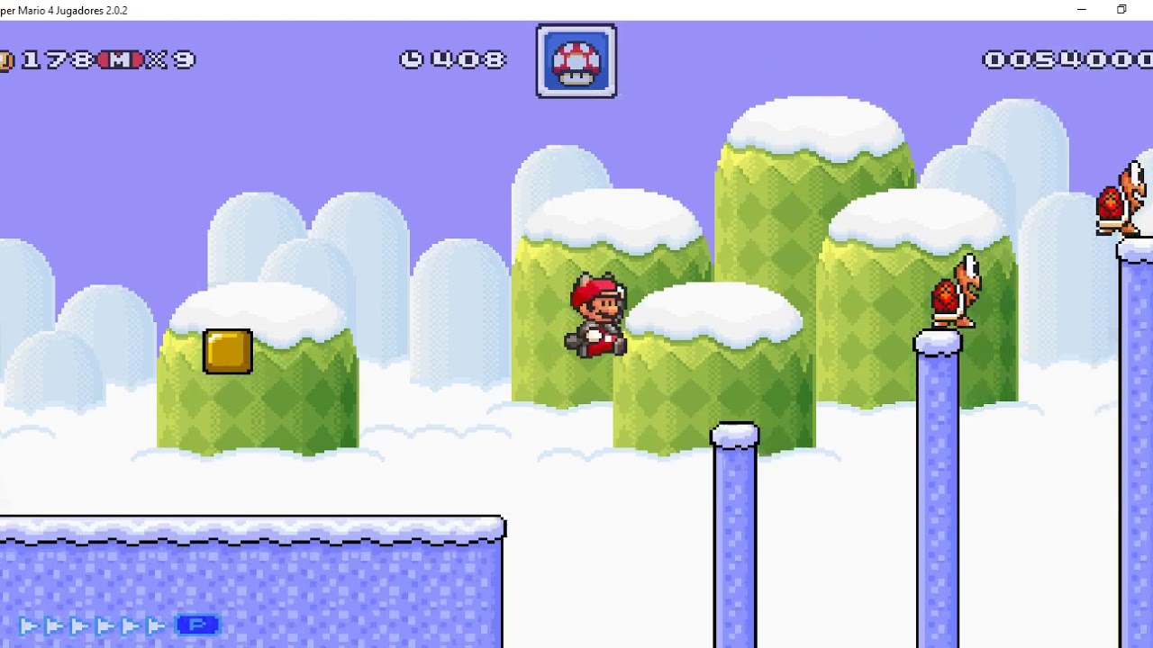 Super Mario 4 Jugadores - winter event 2020