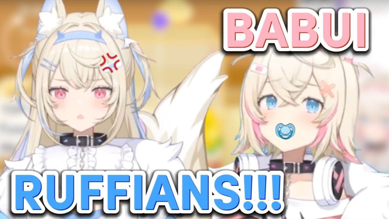 Baby Mococo and Angy Fuwawa - FuwaMoco Batsu Game [FuwaMoco/HoloEn] [EngSub]