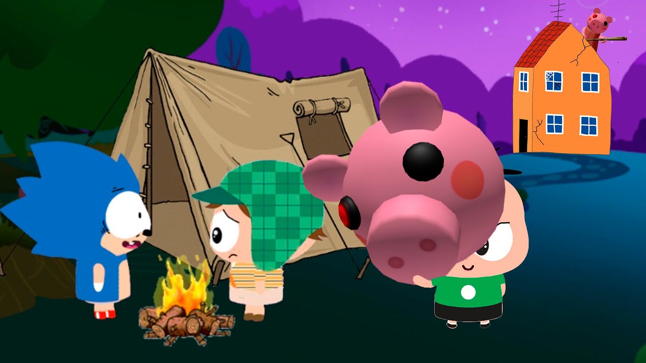 Cebolinha Toy se fantasia de Piggy e assusta Sonic e Chaves