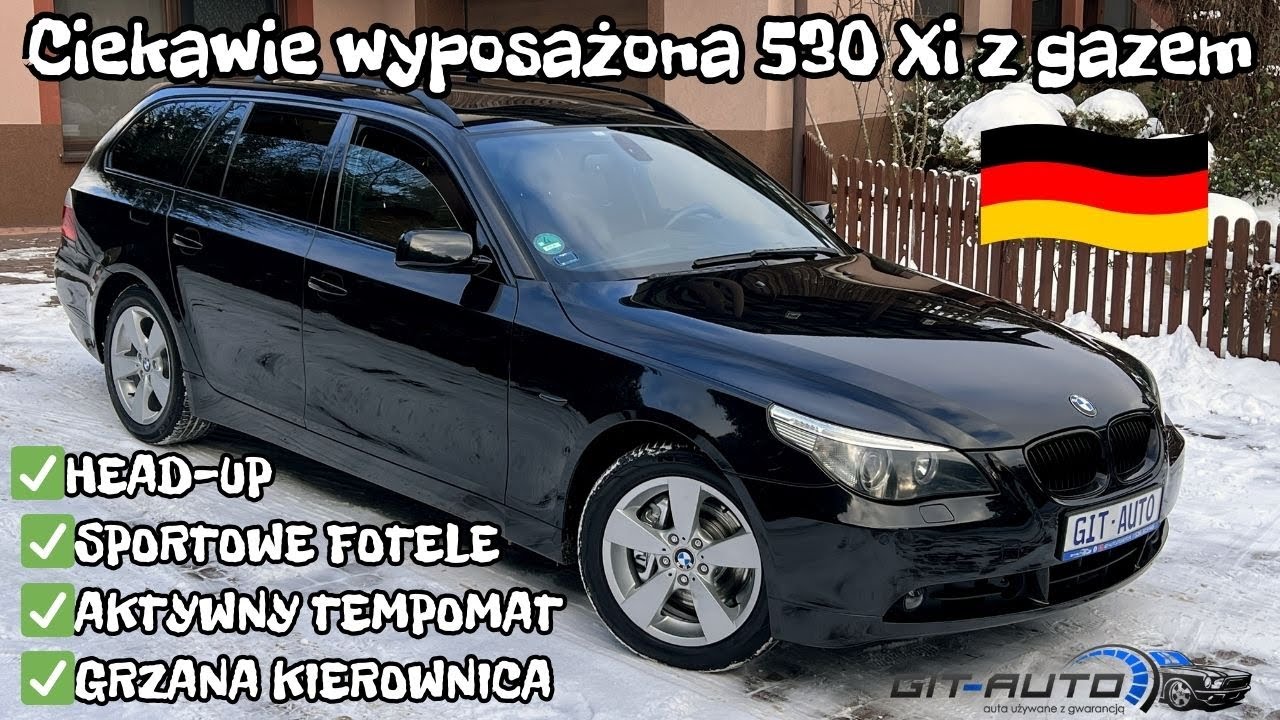 BMW E61 530Xi 258KM🔥GAZ LPG⛽️Import🇩🇪Prezentacja auta do sprzedaży✅12/2006✅285.000km⚠️Serwis ASO BMW