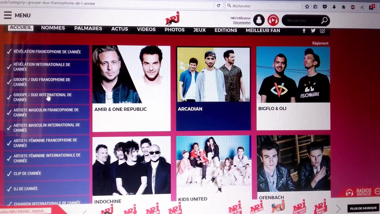 J'ai voté aux NRJ music award 2017/I voted in Nrj music award 2017