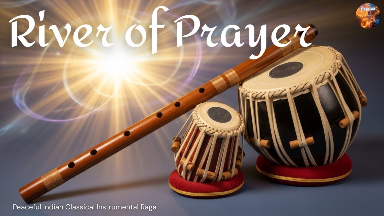 River of Prayer | Deep Flute and Tabla Rhythm Therapy | Indian Classical Instrumental @ragabotai