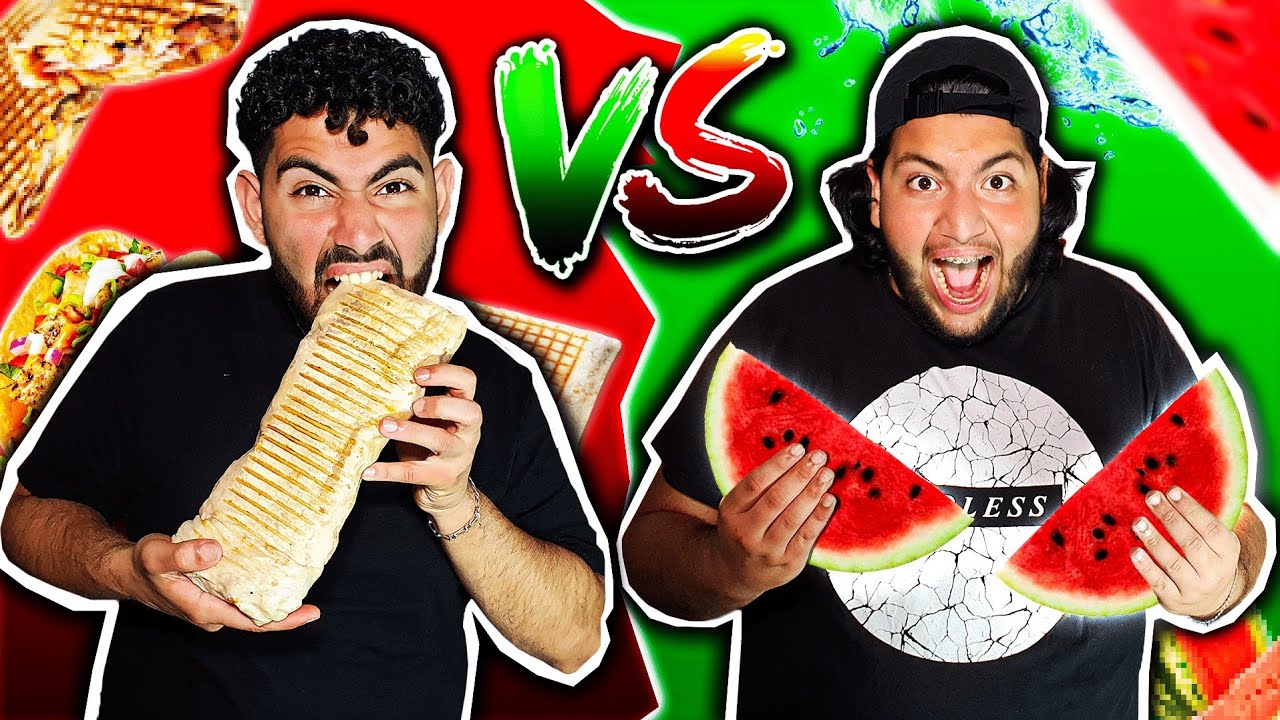ON MANGE 1KG DE TACOS VS 1KG DE PASTÈQUE ! 🌯🍉
