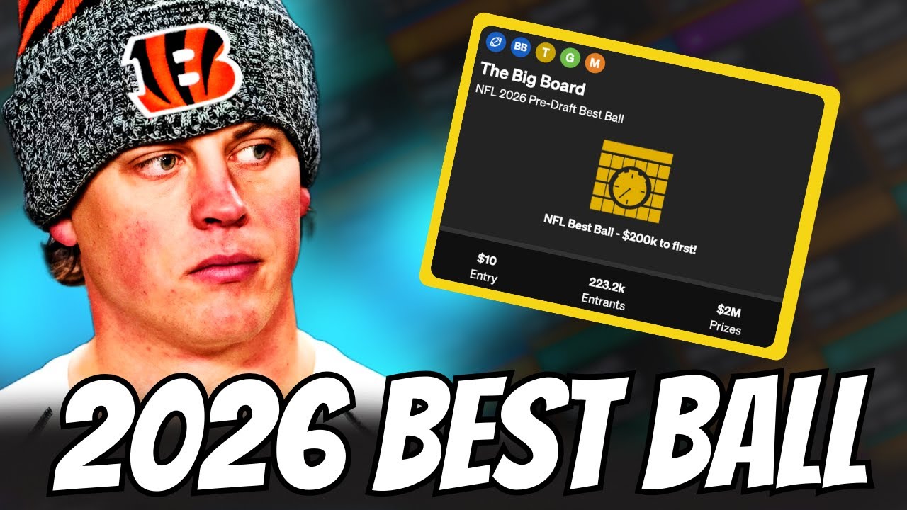 $200k Fantasy Football Draft | 2026 Pre-Draft Best Ball