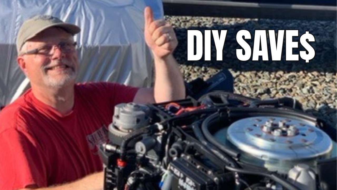 How we do the 100 HR maintenance on a Yamaha 300 Outboard Engine/ on our Ranger Tug R27OB