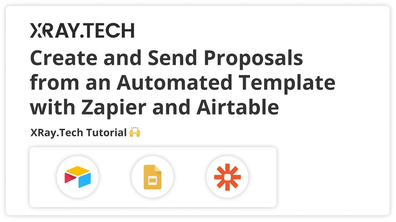 Create and Email Proposals from an Automated Template with Zapier and Airtable