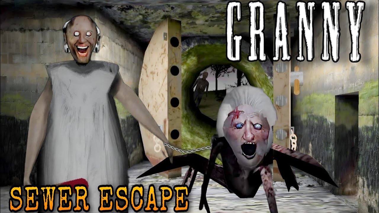 GRANNY Sewer Escape Fullgameplay | Super Granny Ban gae Spider Granny😂🤣