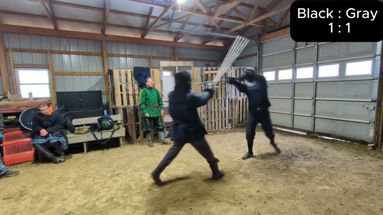 Clean Longsword Fencing Match