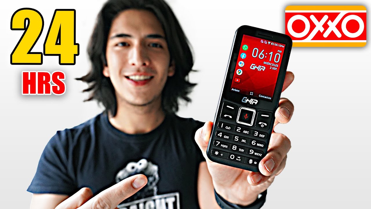 24 hrs con el NUEVO celular del OXXO