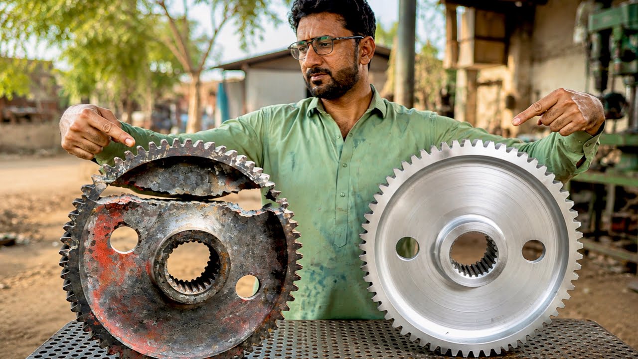     This Gear Was Completely Broken&hellip; Look at the Amazing Restoration