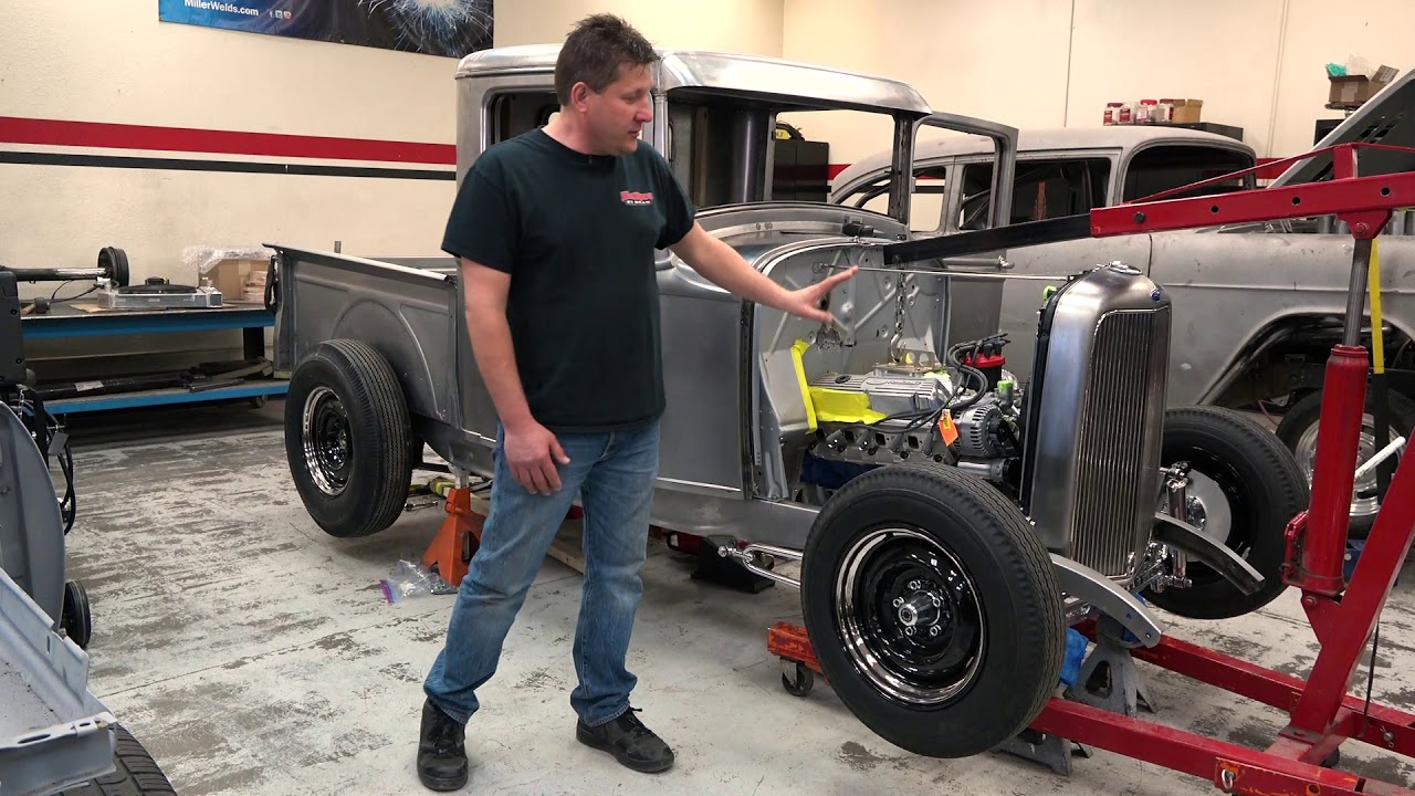 1932 Ford Truck Cab with Hotrods by Dean