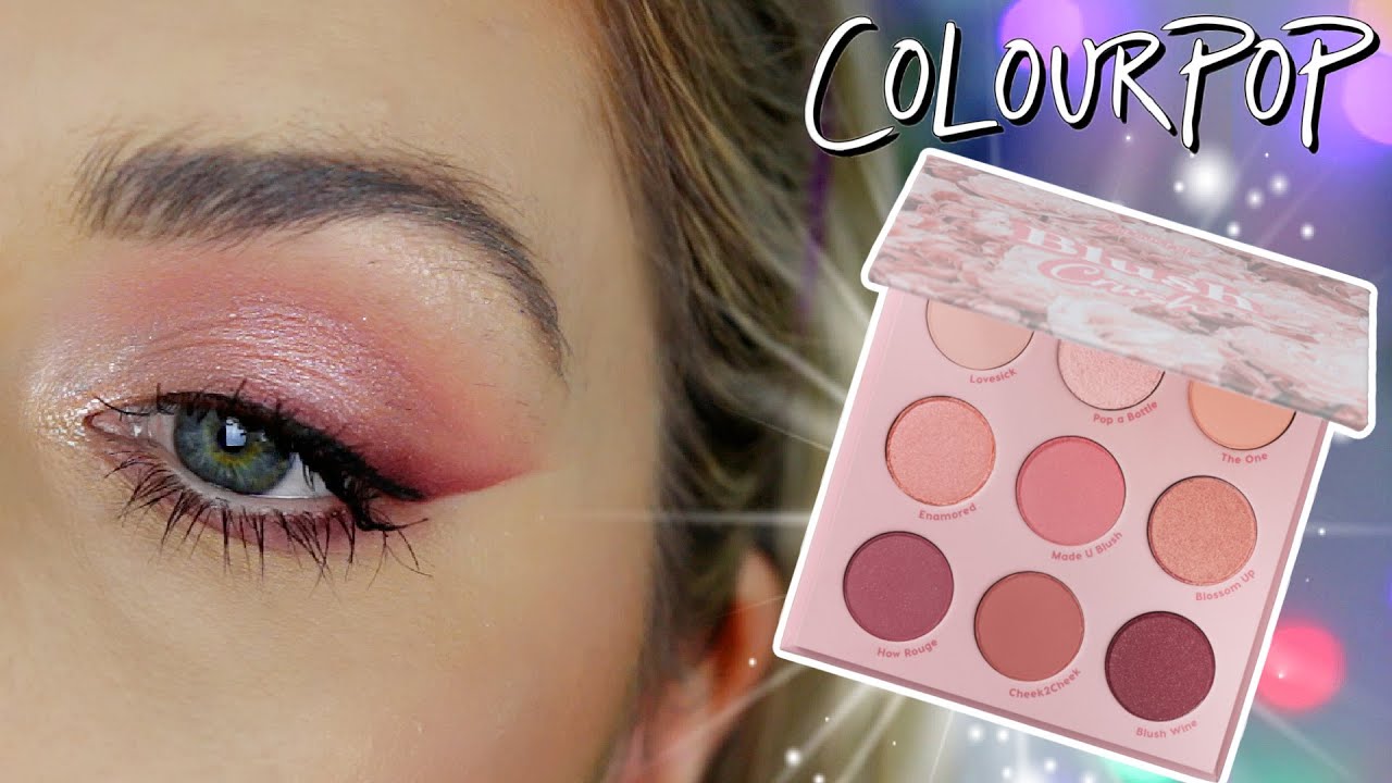 COLOURPOP BLUSH CRUSH PALETTE TUTORIAL ❤️️ Pink Bridal Eyeshadow Look