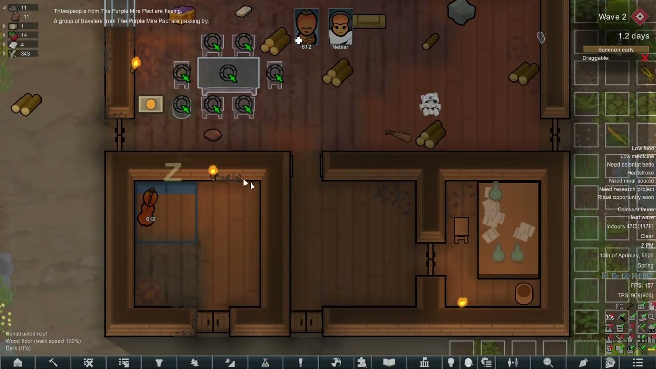 The raid continues! in the new rimworld run 2
