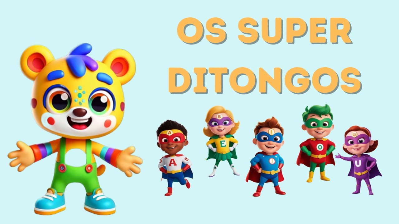 Ditongos para Crianças em Português de Portugal👶 | Aprende os Sons das Vogais Juntas! 🎉