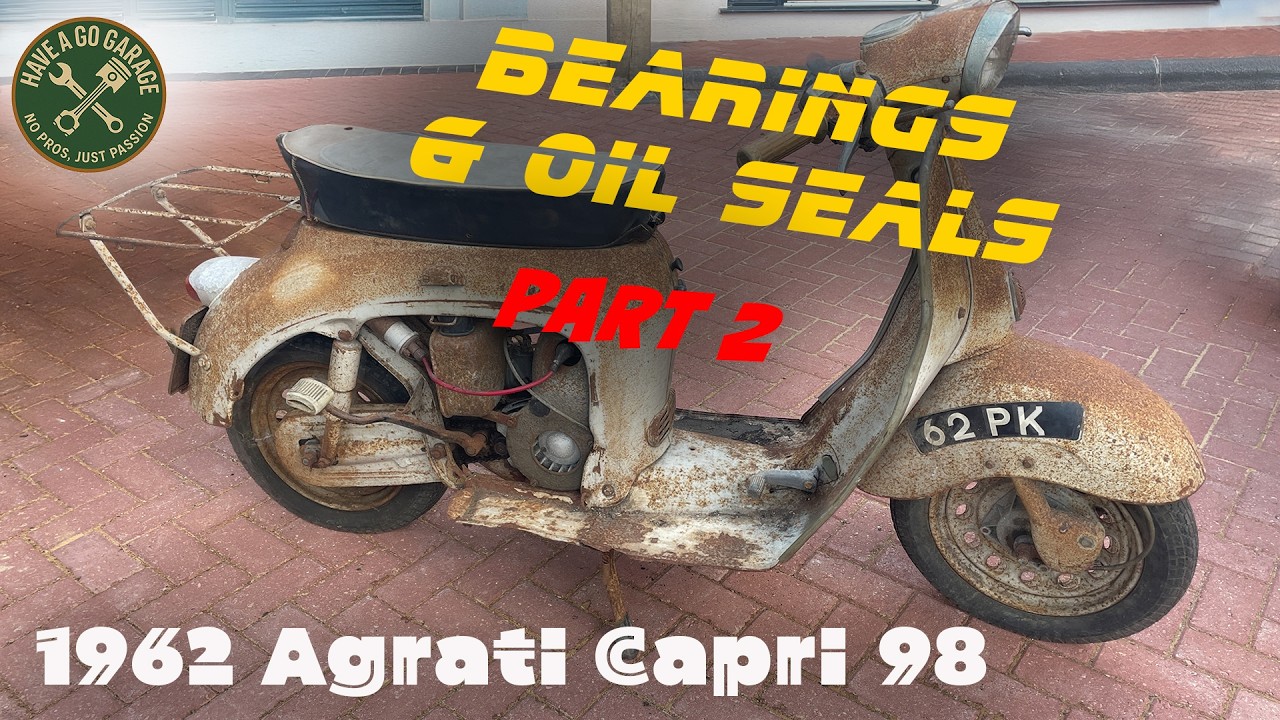 Agrati Capri 98 - Part 2. Motor rebuild - Bearings and oil seals.
