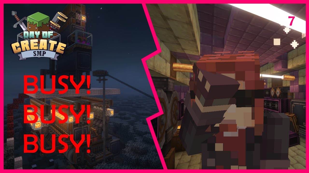 BUSY! BUSY! BUSY! | Minecraft Day of Create SMP 7