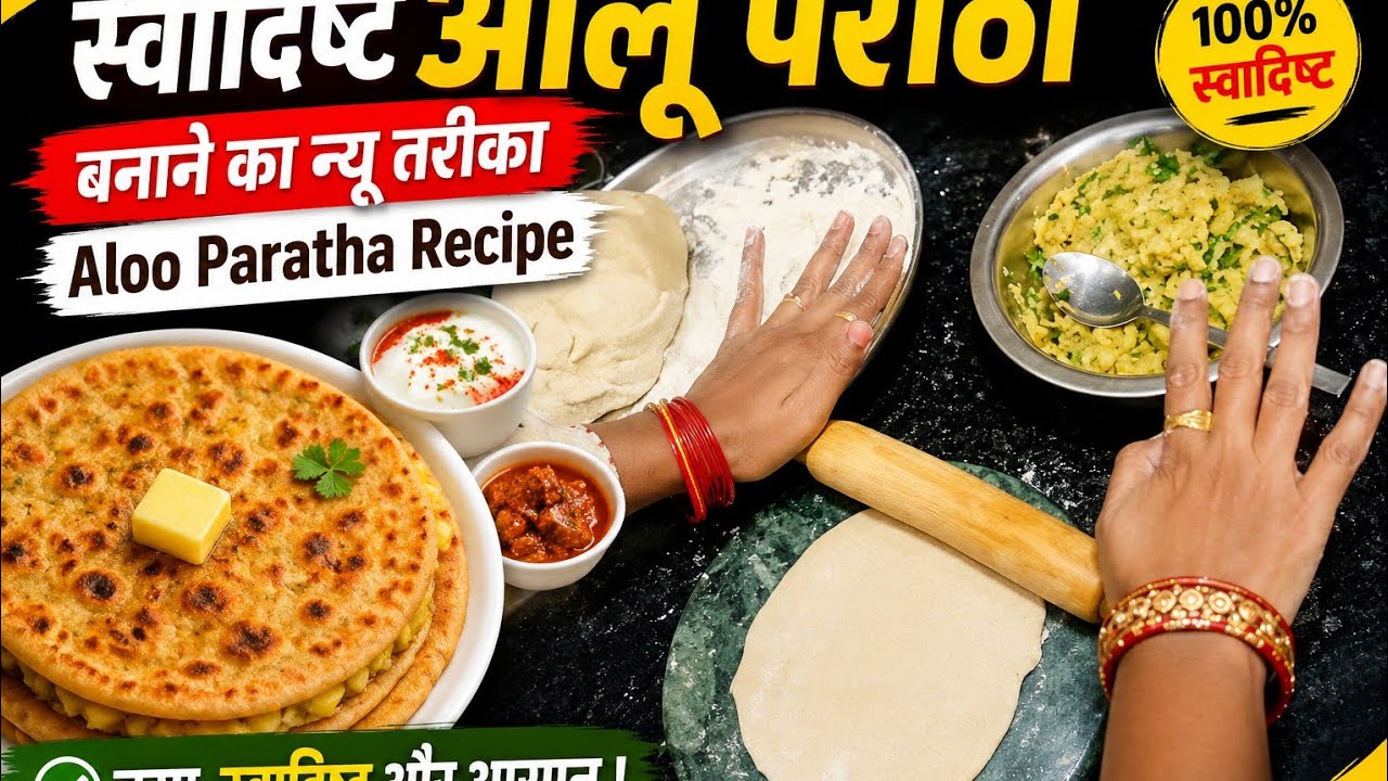  स्वादिष्ट आलू पराठा बनाने का न्यू तरीका | Aloo Paratha Recipe 