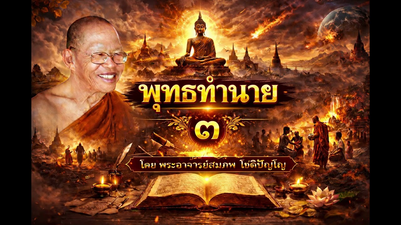 พุทธทำนาย 3 พระอาจารย์สมภพ โชติปัญโญวัดนิพเพธพลาราม ตำบลแพด อำเภอคำตากล้า จังหวัดสกลนคร