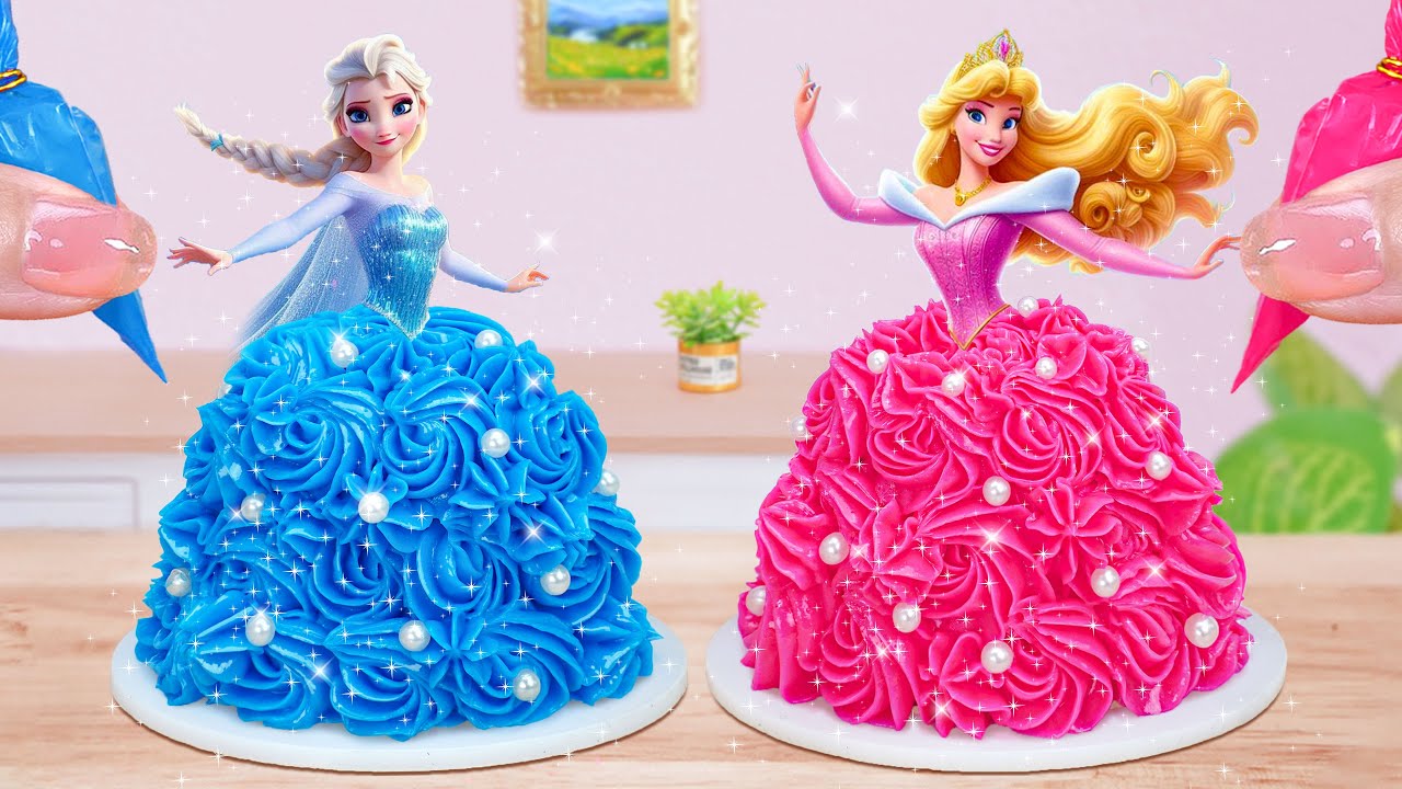 How To Make Beautiful Miniature Princess Cake Decorating 💞👑 Tsunami Cake Ideas By Mini Cakes