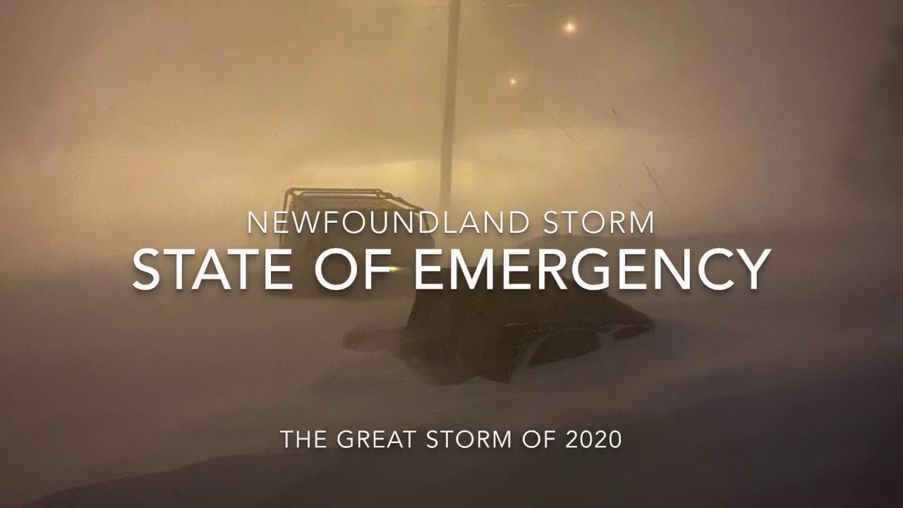 Snowstorm Newfoundland Canada 2020