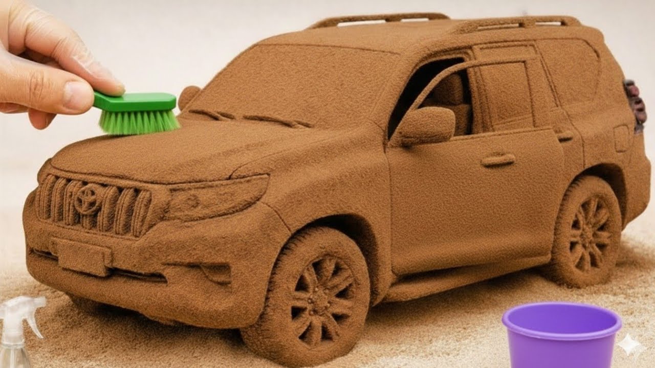 The Surreal Cleaning Process of A LX-Style Miniature SUV After An Extreme Off-Road.
