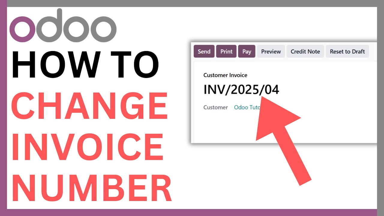How to Change Invoice Number in Odoo [QUICK GUIDE]