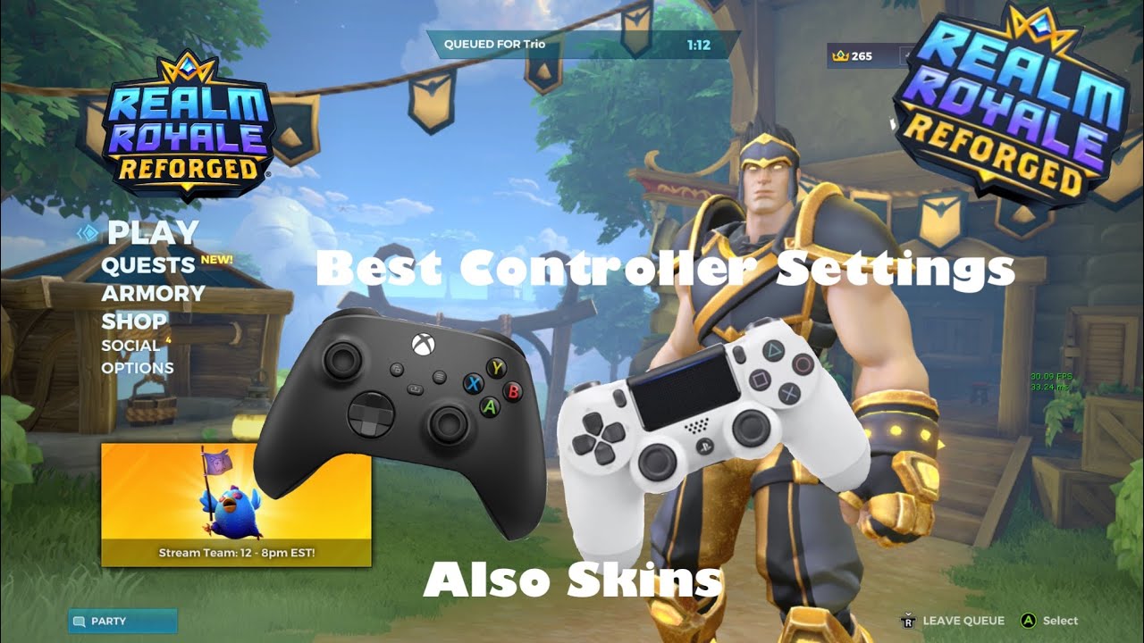 Realm Royale Reforged Best Console Settings